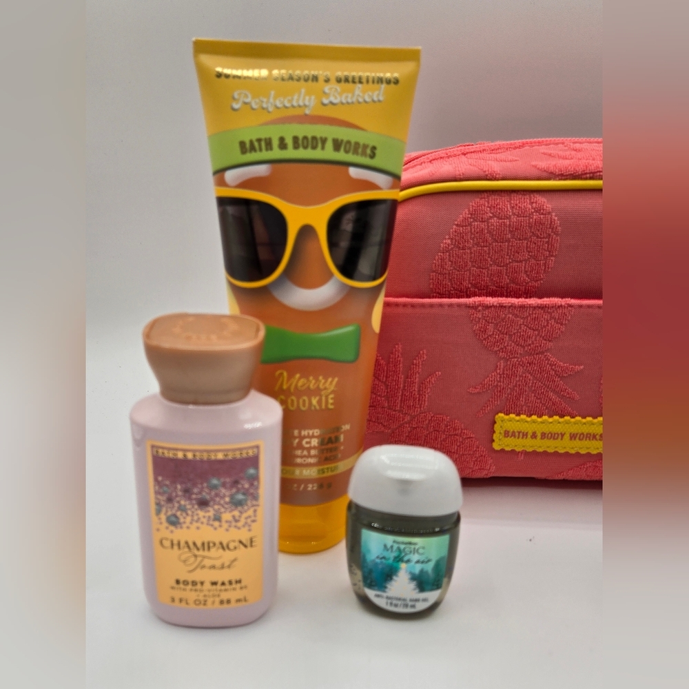 BATH & BODY WORKS NWT LOT Travel Case Lotions Hand Sanitizers Hand Soap - Picture 2 of 7